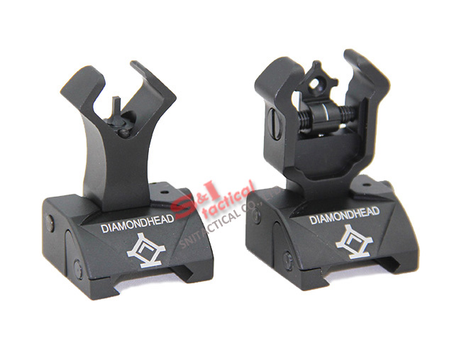 Diamondhead DIAMOND Combat Flip-Up Rear & Front Sight BK